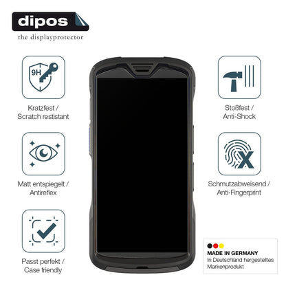 2x Screen Protector for Zebra FR55 matte Flexible Glass 9H dipos