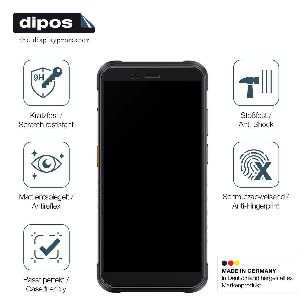 2x Screen Protector for Ulefone RugKing Outdoor matte Flexible Glass 9H dipos