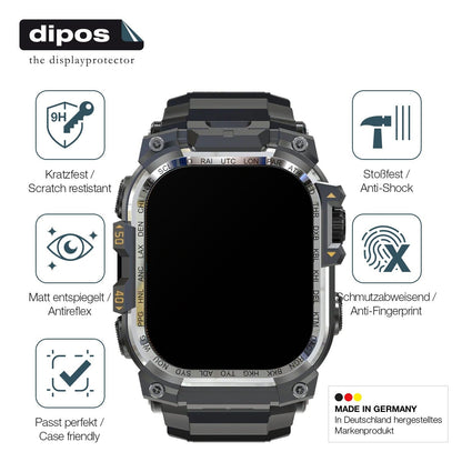 2x Screen Protector for Rollme Hero X matte Flexible Glass 9H dipos