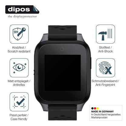 2x Screen Protector for Family Watch MT46 matte Flexible Glass 9H dipos