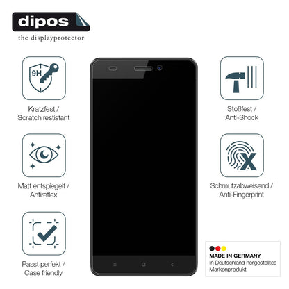 2x Screen Protector for Oukitel C3 matte Flexible Glass 9H dipos