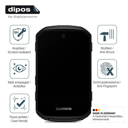 2x Screen Protector for Garmin Edge 550 matte Flexible Glass 9H dipos