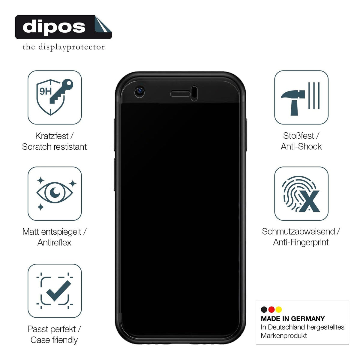 2x Screen Protector for YOHOPE 3G Mini Handy matte Flexible Glass 9H dipos
