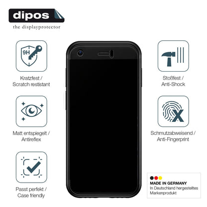 2x Screen Protector for YOHOPE 3G Mini Handy matte Flexible Glass 9H dipos