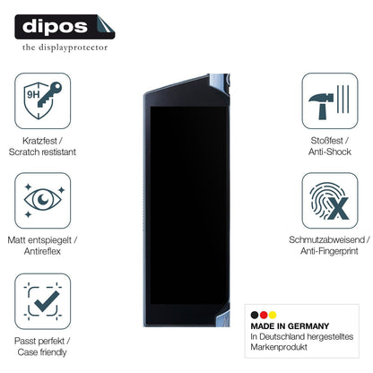 2x Screen Protector for Citroen C5 x matte Flexible Glass 9H dipos