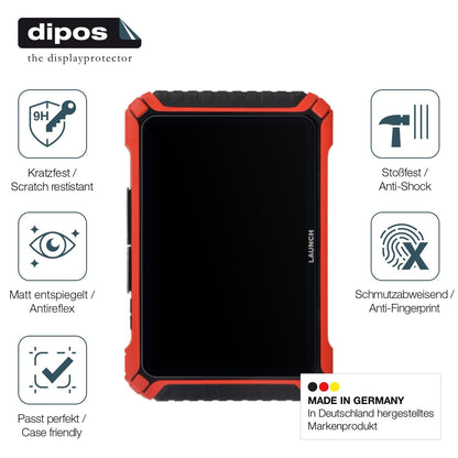 2x Screen Protector for Launch X-431 Pad IX matte Flexible Glass 9H dipos