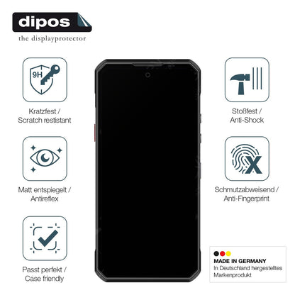 2x Screen Protector for Oukitel WP60 matte Flexible Glass 9H dipos