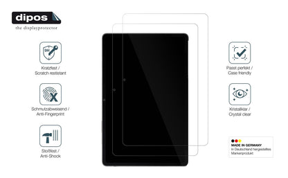 2x Screen Protector for Samsung Galaxy Tab S9FE+ Flexible Glass 9H dipos