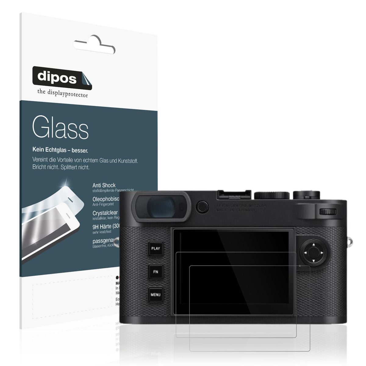 2x Screen Protector for Leica M EV1 Flexible Glass 9H dipos