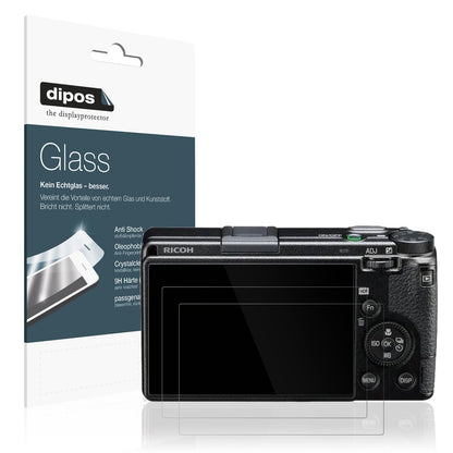 2x Screen Protector for RICOH GR IIIx HDF Flexible Glass 9H dipos