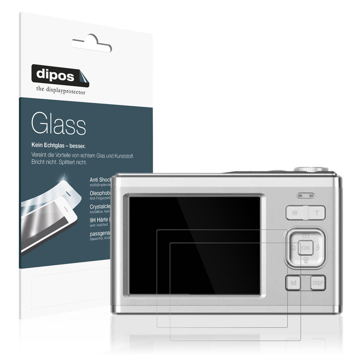 2x Screen Protector for Agfa Photo Realishot DC9200 Flexible Glass 9H dipos