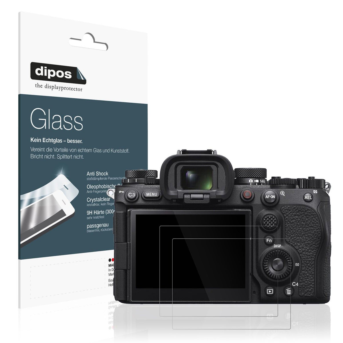 2x Screen Protector for Sony Alpha 9 III Flexible Glass 9H dipos