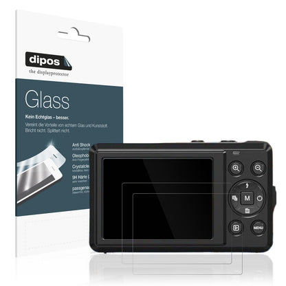 2x Screen Protector for YiFuar 066 Digitalkamera Flexible Glass 9H dipos