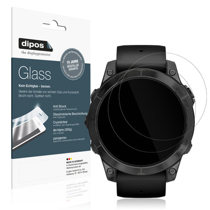 2x 9H Schutzfolie für Garmin Epix Pro 47mm Panzerfolie