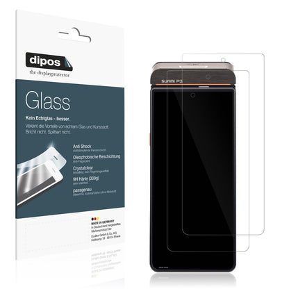 2x Screen Protector for sunmi P3H Flexible Glass 9H dipos