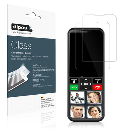 2x Screen Protector for Geemarc CL8000 Flexible Glass 9H dipos