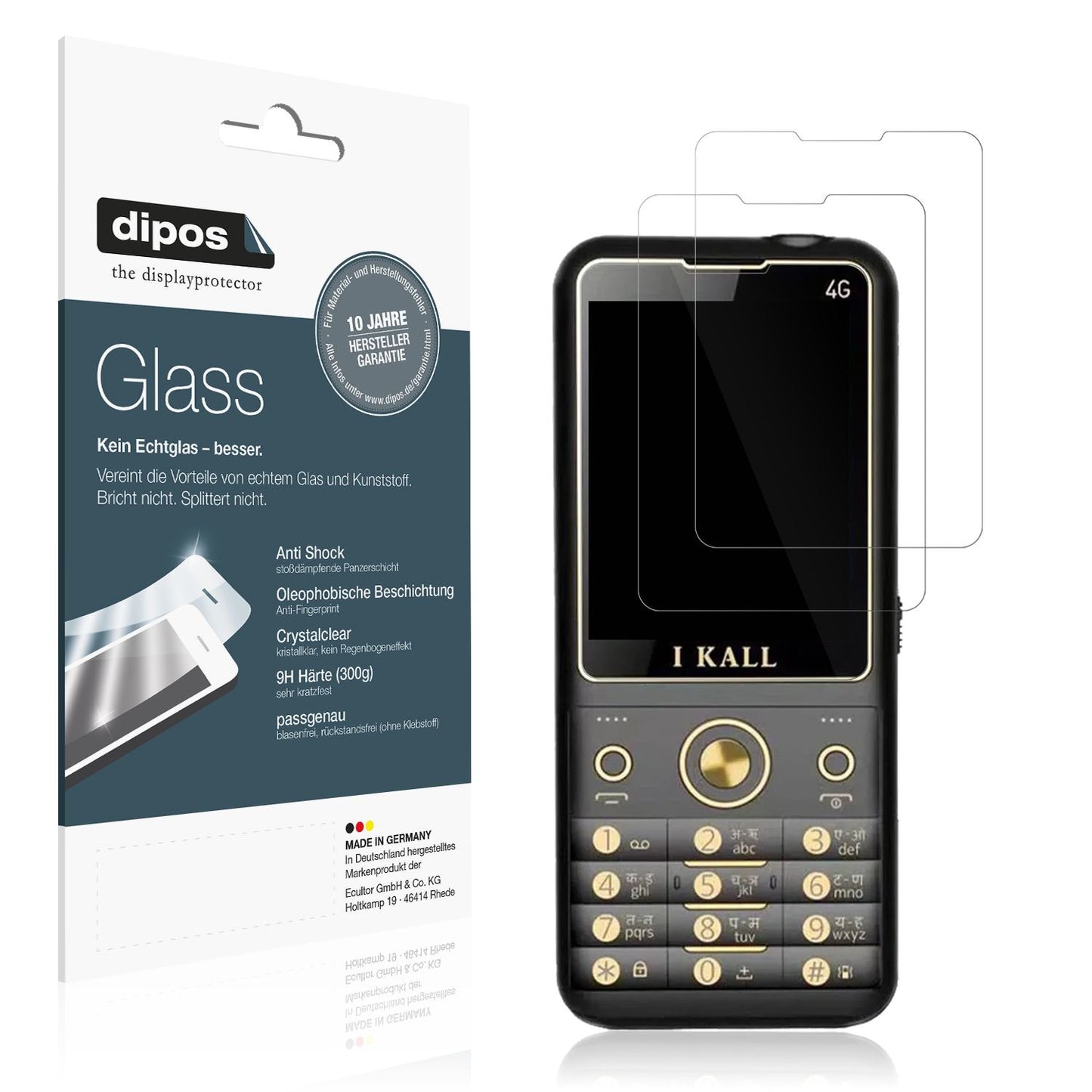 2x Screen Protector for I Kall K11 Pro 4G Flexible Glass 9H dipos