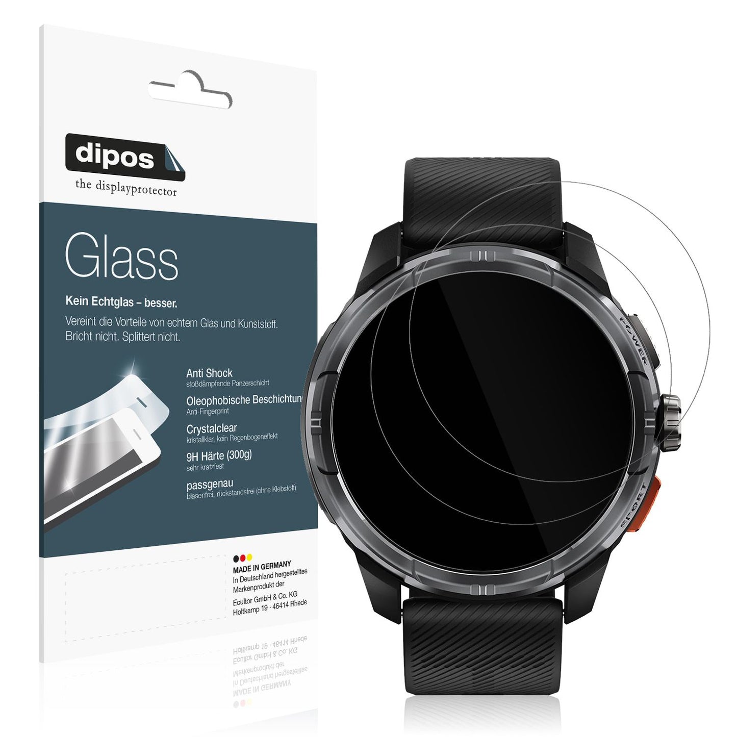 2x Screen Protector for Haylou Solar Ultra Flexible Glass 9H dipos