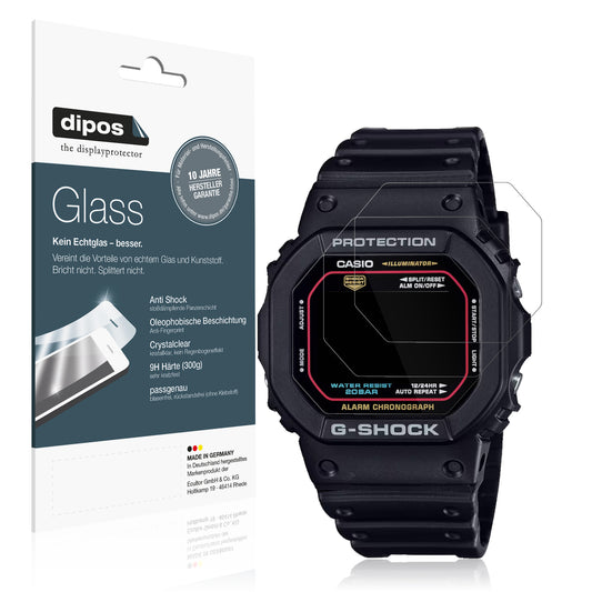 2x 9H Schutzfolie für Casio G-Shock DW-5600RL-1ER Panzerfolie
