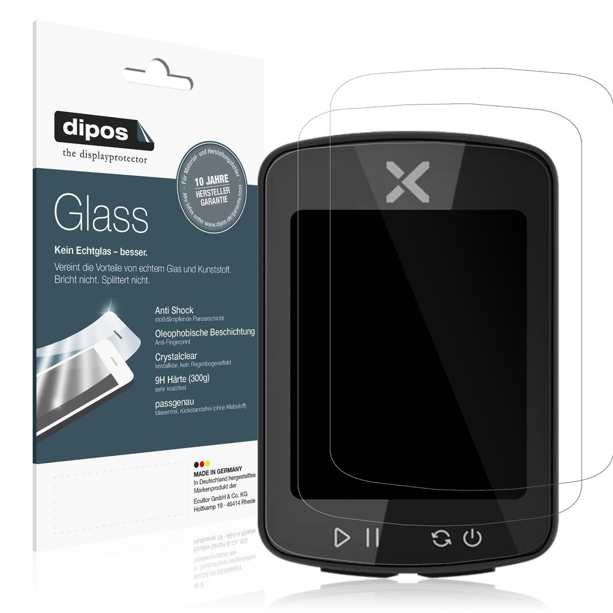 2x Screen Protector for Xoss Gen 2 Flexible Glass 9H dipos