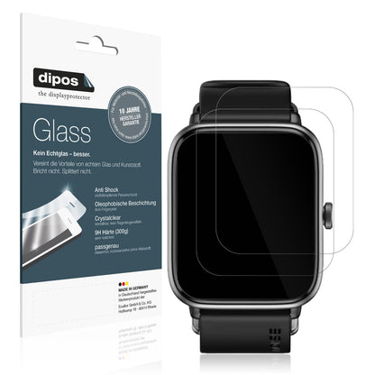 Klare Displayschutzfolie von dipos passend für Noise ColorFit Pro 4, 9H kratzfest und blasenfrei montiert