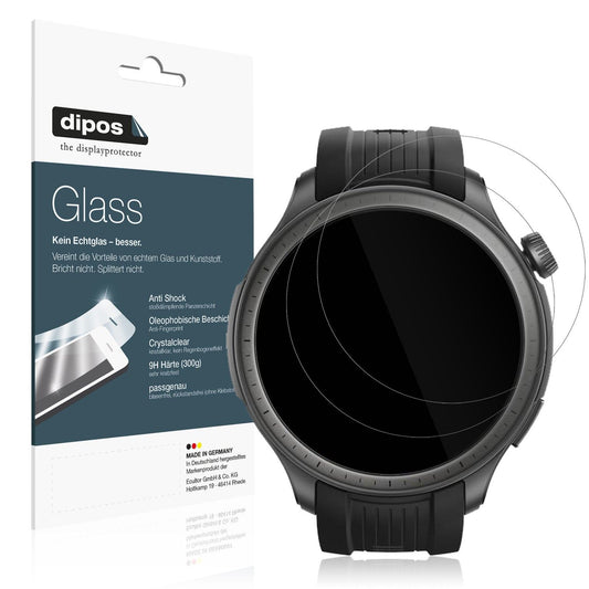 dipos 2x 9H Clear Screen Protector for Amazfit Balance