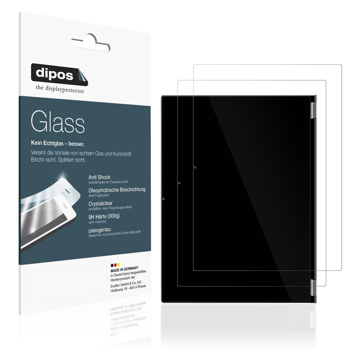 dipos 2x 9H Clear Screen Protector for Chuwi FreeBook 13,5 Zoll