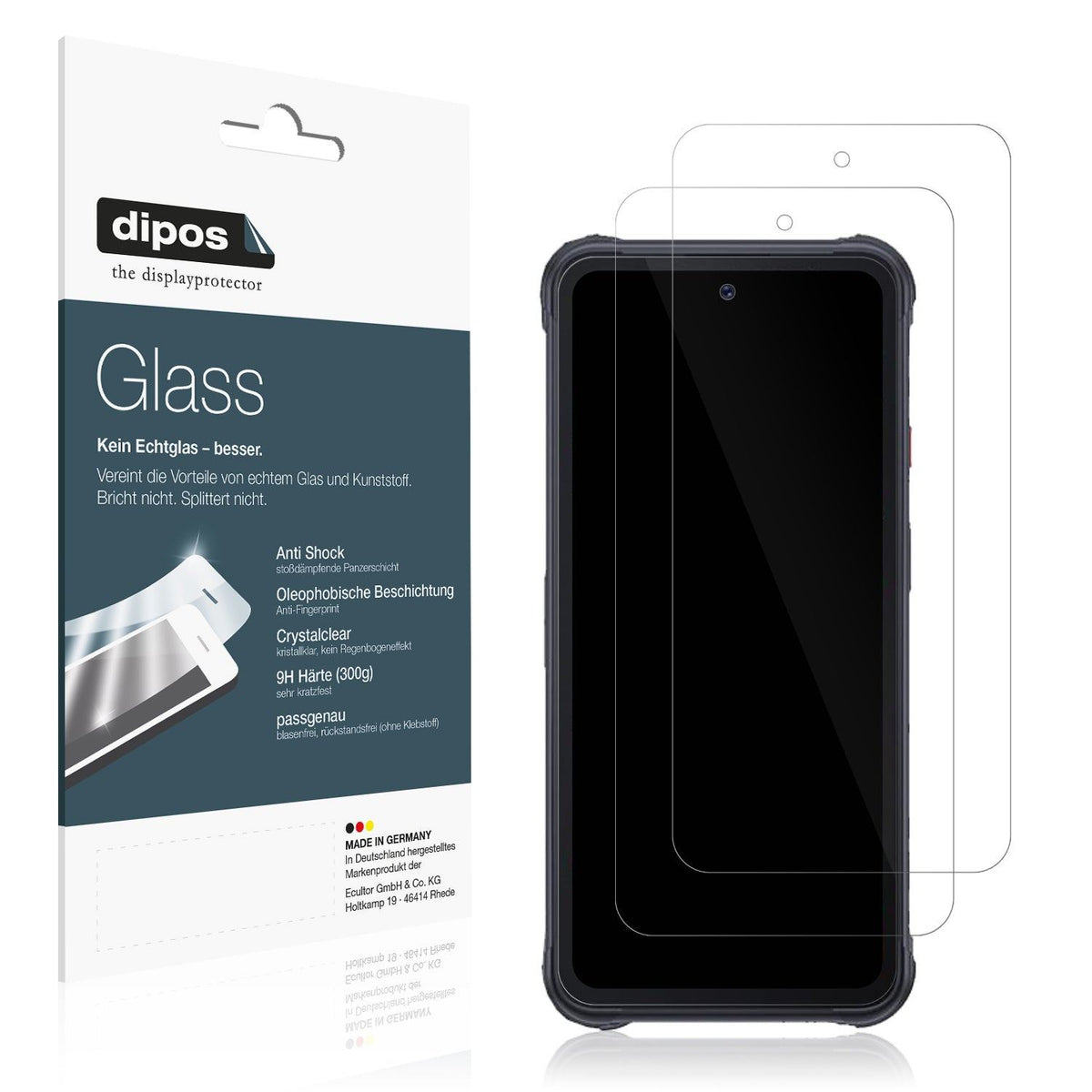 dipos 2x 9H Clear Screen Protector for Cubot KingKong Power