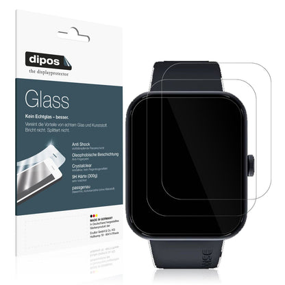 2x Screen Protector for Noise ColorFit Pulse Go Buzz Flexible Glass 9H dipos