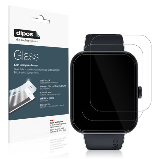 2x Screen Protector for Noise ColorFit Pulse Go Buzz Flexible Glass 9H dipos