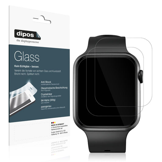 Klare Displayschutzfolie von dipos passend für Fireboltt Ring Plus, 9H kratzfest und blasenfrei montiert