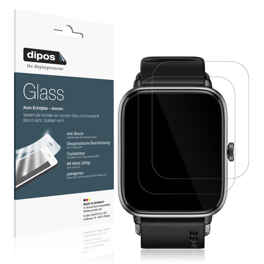 2x Screen Protector for Noise ColorFit Pro 4 Flexible Glass 9H dipos
