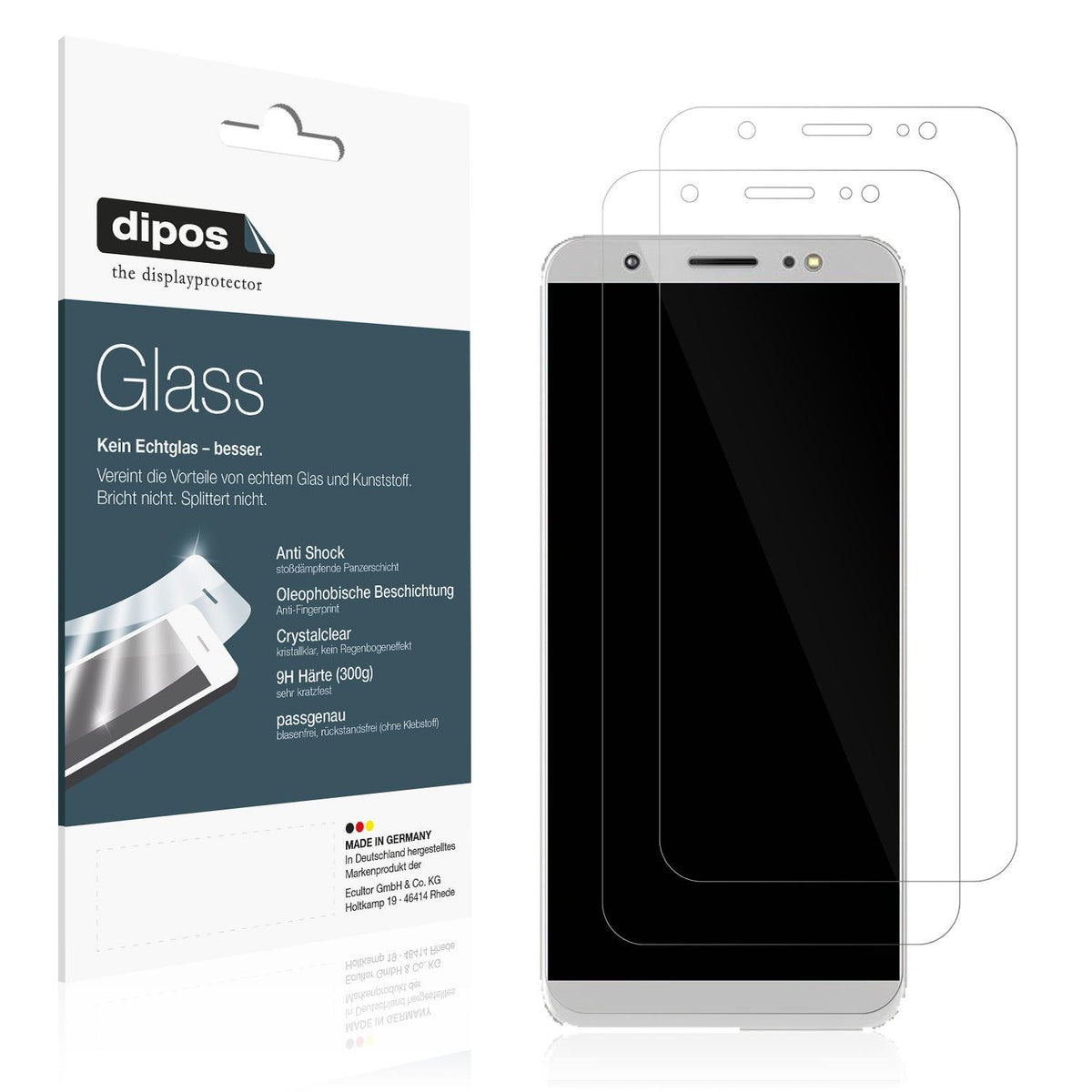 2x Screen Protector for Tecno Camon I Flexible Glass 9H dipos
