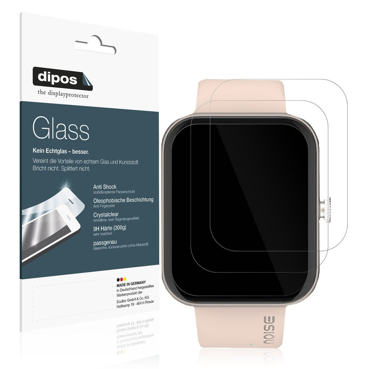 2x Screen Protector for Noise Colorfit Pulse Grand Flexible Glass 9H dipos