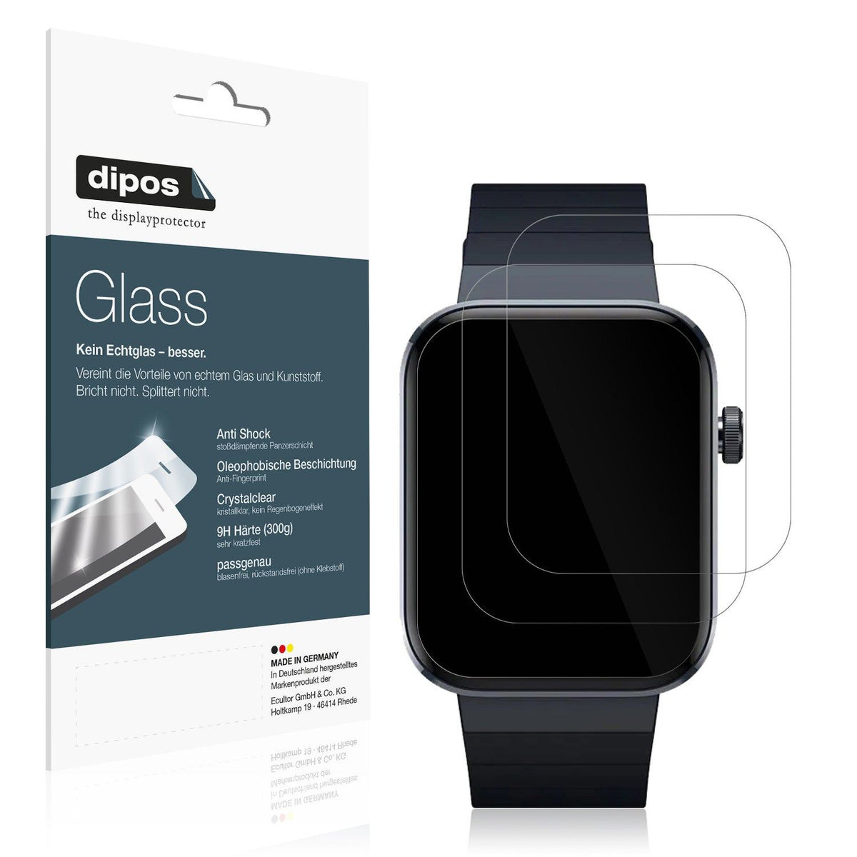 2x Screen Protector for Mibro Watch T1 Flexible Glass 9H dipos