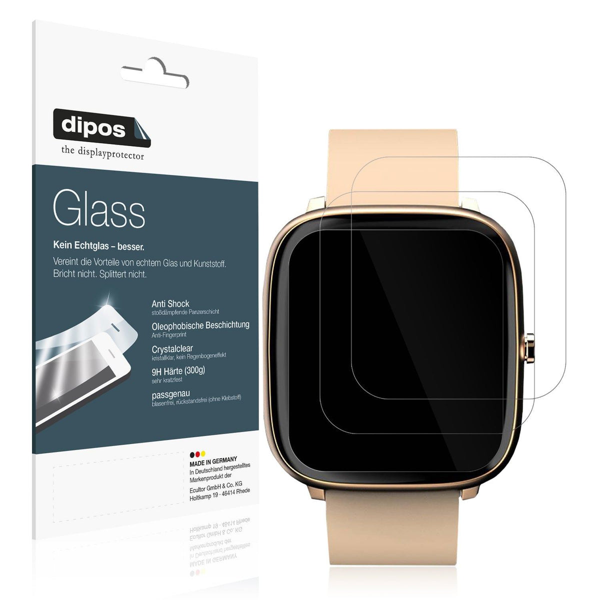 2x Screen Protector for Noise Colorfit Qube O2 Flexible Glass 9H dipos