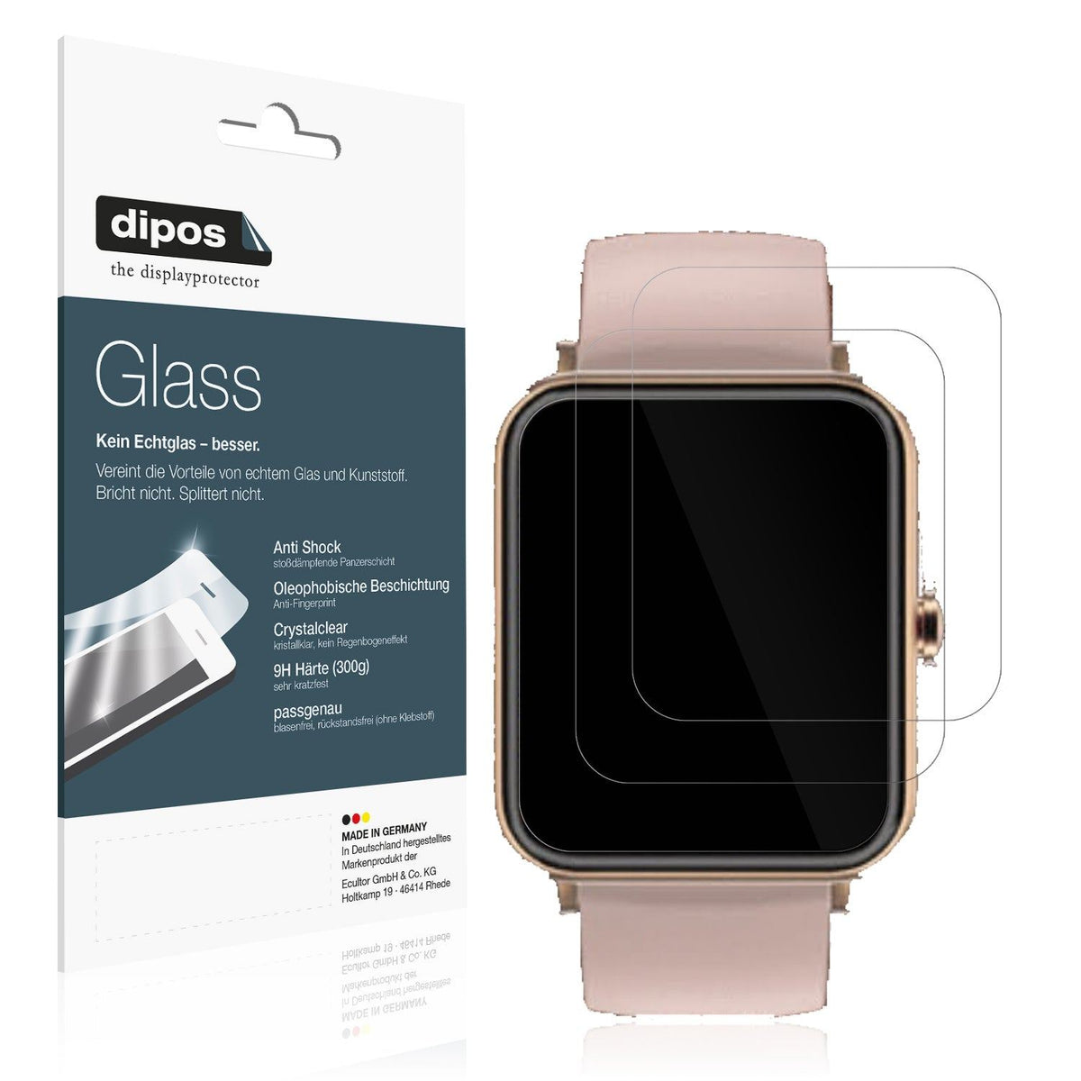 2x Screen Protector for Noise Colorfit Pro 3 Assist Flexible Glass 9H dipos
