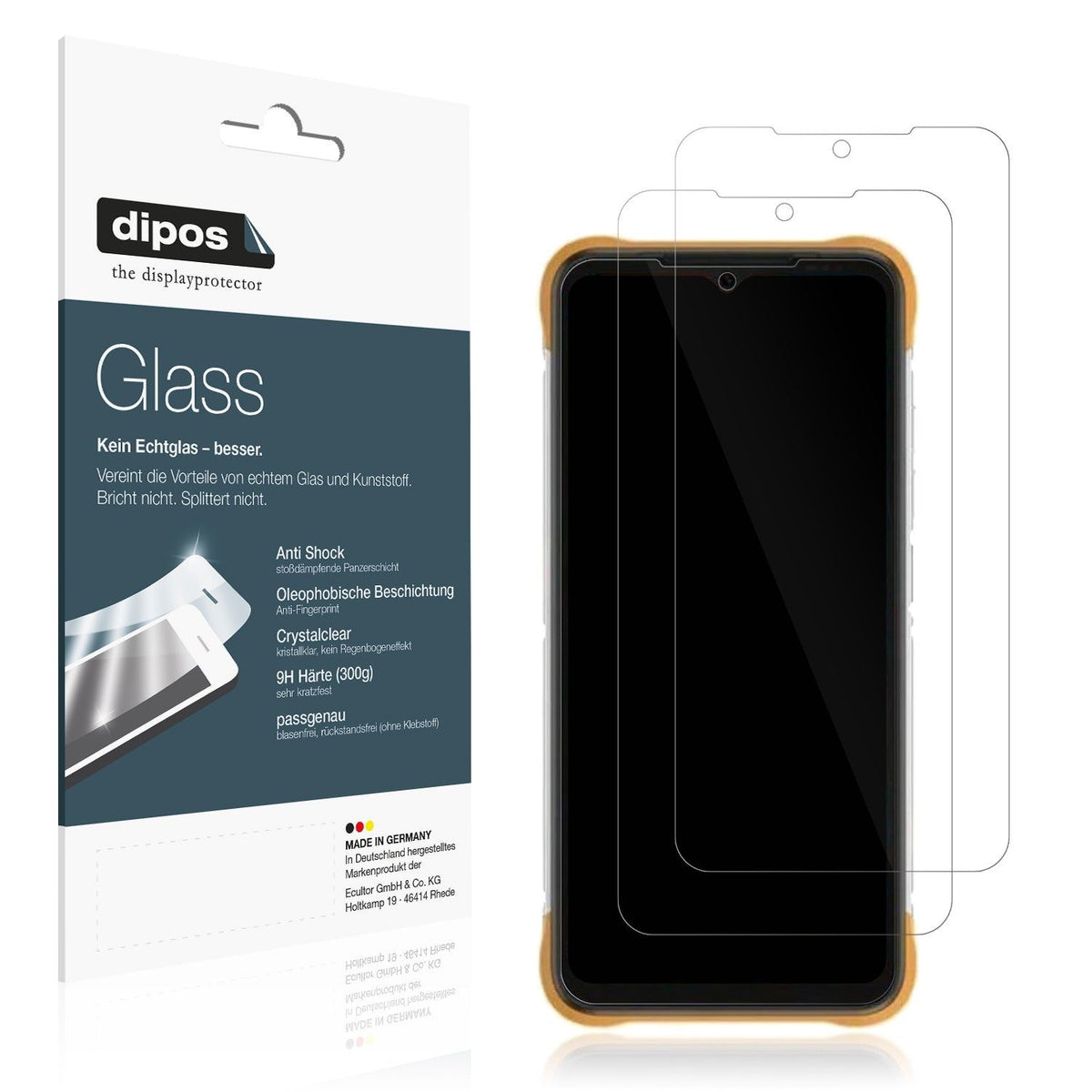 2x Screen Protector for Umidigi Bison X10 Flexible Glass 9H dipos