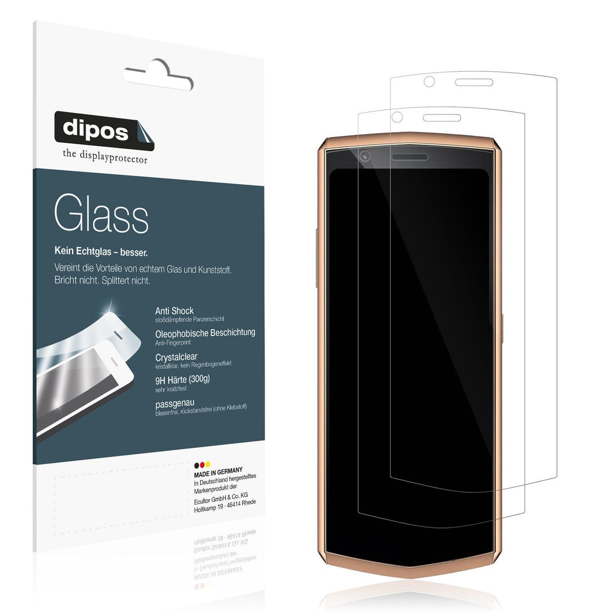 2x Screen Protector for Cubot Pocket 3 Flexible Glass 9H dipos