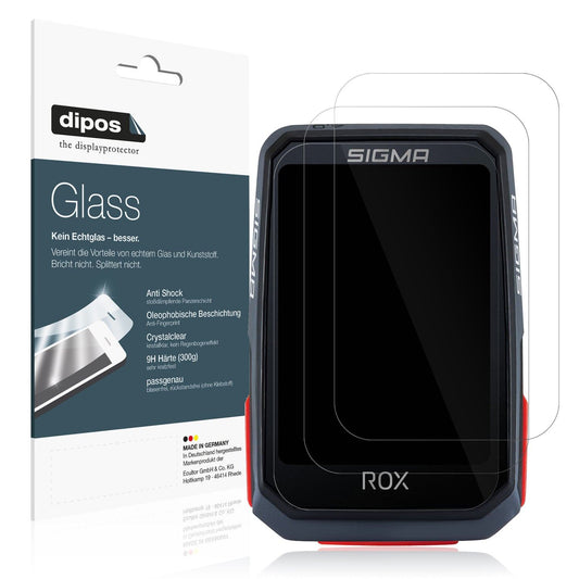 2x Screen Protector for SIGMA Sport Rox 4.0 Flexible Glass 9H dipos