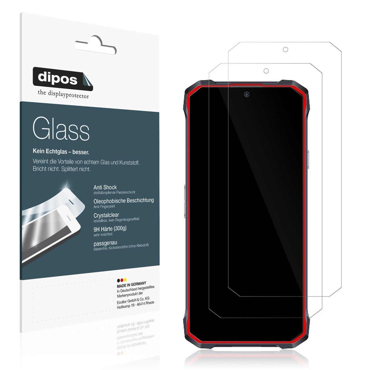 2x Screen Protector for Hotwav T7 Flexible Glass 9H dipos