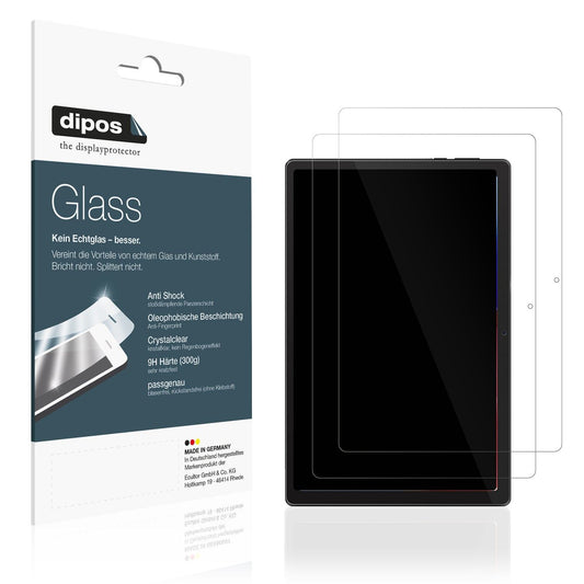 2x Screen Protector for Mouikei Tablet 10 Zoll Flexible Glass 9H dipos