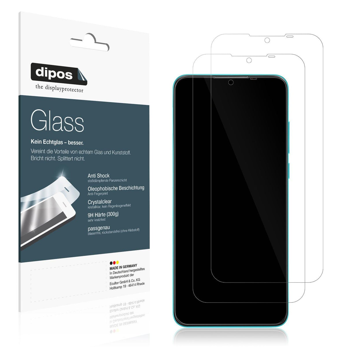 2x Screen Protector for Lava Z6 Flexible Glass 9H dipos