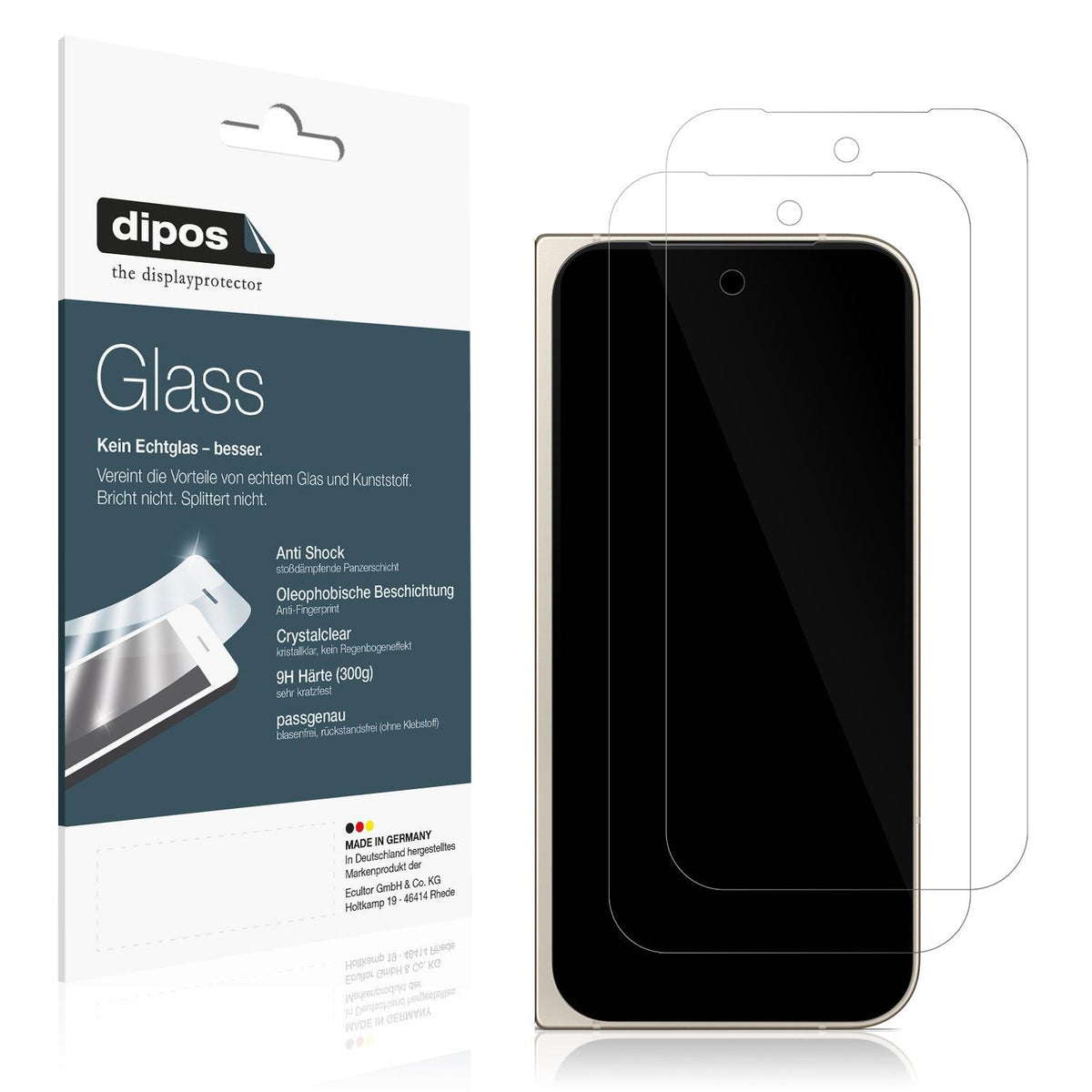 2x Screen Protector for Google Pixel 9 Pro Fold Flexible Glass 9H dipos
