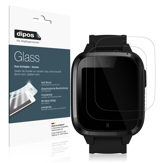 2x Screen Protector for XPLORA Kidzi Smartwatch Flexible Glass 9H dipos