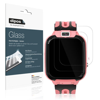 2x Screen Protector for Clleylise Kinder Smartwatch Flexible Glass 9H dipos