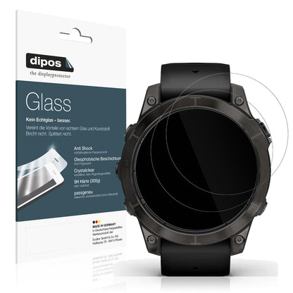 2x Screen Protector for Garmin Fenix 7 Pro 42mm Flexible Glass 9H dipos