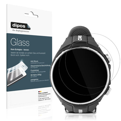2x Screen Protector for Suunto D4F Tauchcomputer Flexible Glass 9H dipos