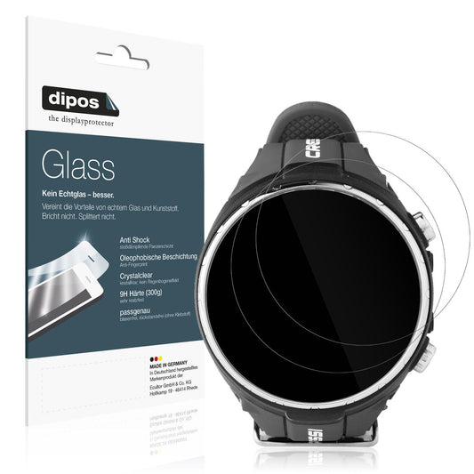 2x Screen Protector for Suunto D4F Tauchcomputer Flexible Glass 9H dipos