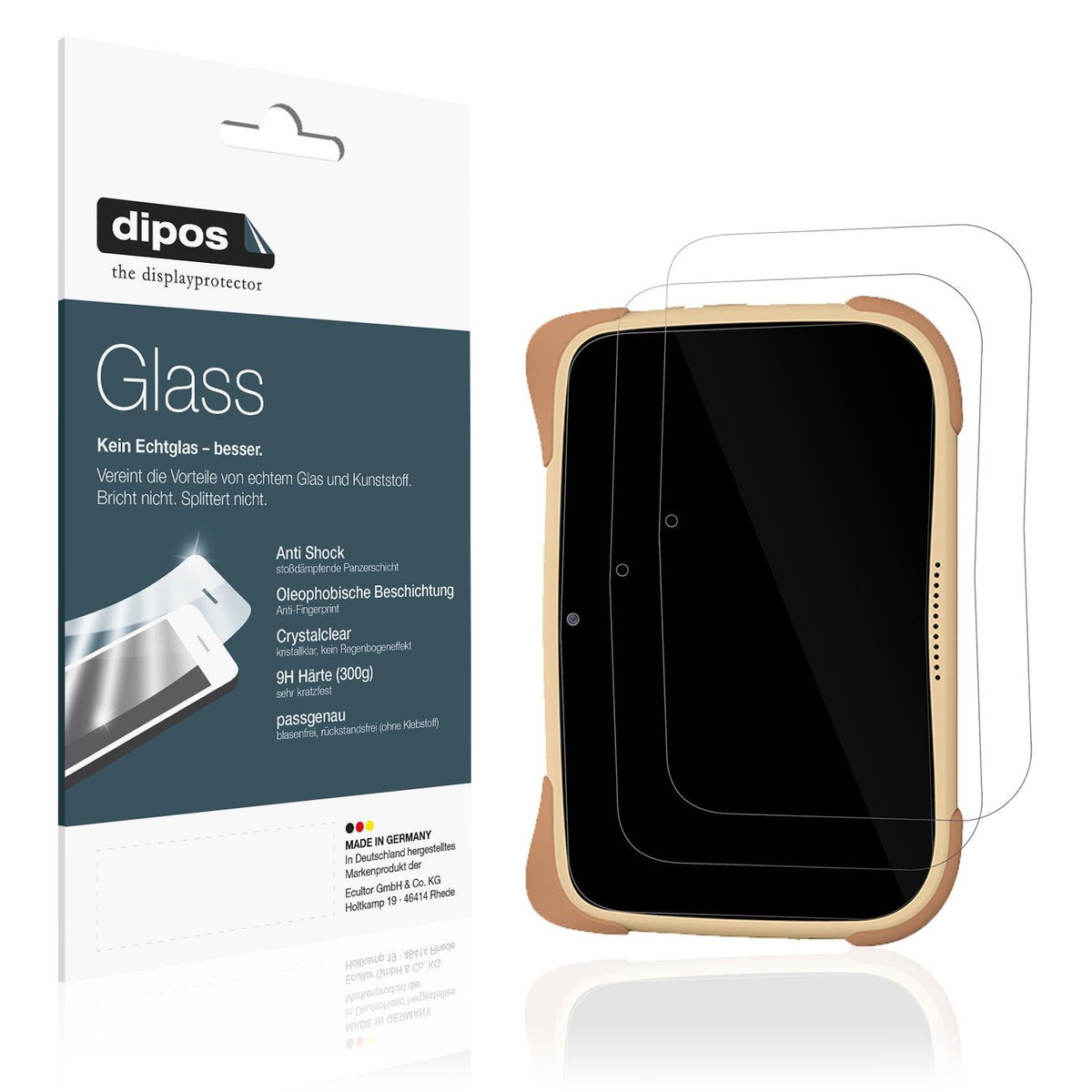 2x Screen Protector for Mediacom Smart Kid 10 Flexible Glass 9H dipos